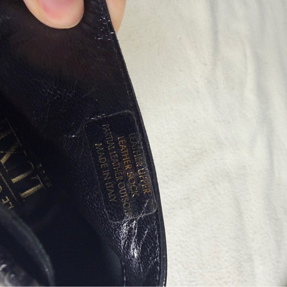 Le Château Luxe Black Leather Stiletto Ankle Boots Made in Italy Size 38 - Picture 8 of 14